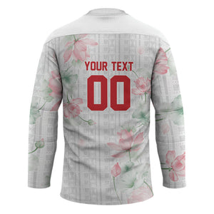 Custom Malawi Lotus Floral Hockey Jersey Africa Women’s Football Champion Series 2026