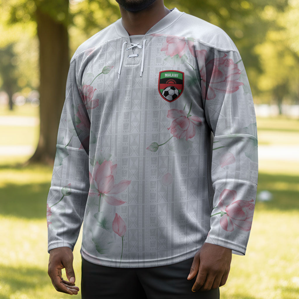 Custom Malawi Lotus Floral Hockey Jersey Africa Women’s Football Champion Series 2026
