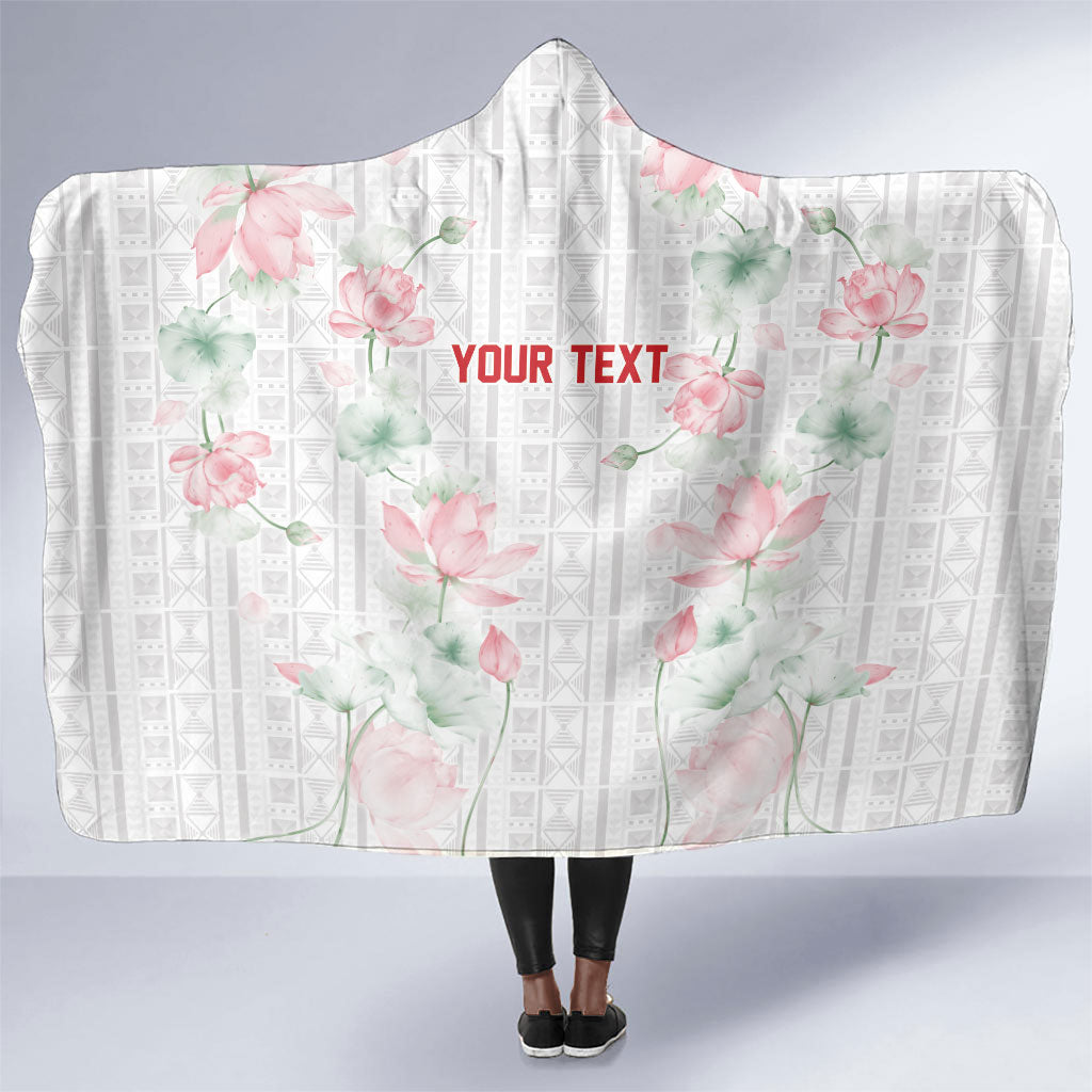 Custom Malawi Lotus Floral Hooded Blanket Africa Women’s Football Champion Series 2026