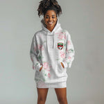 Custom Malawi Lotus Floral Hoodie Dress Africa Women’s Football Champion Series 2026