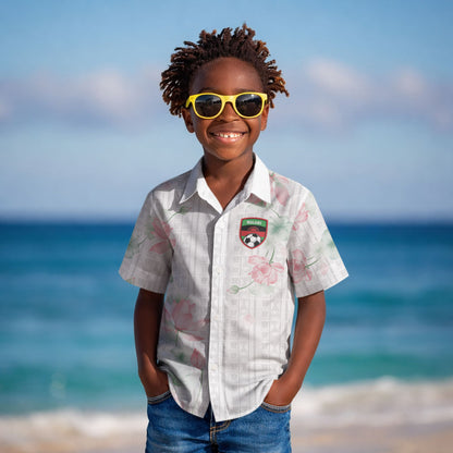 Custom Malawi Lotus Floral Kid Hawaiian Shirt Africa Women’s Football Champion Series 2026