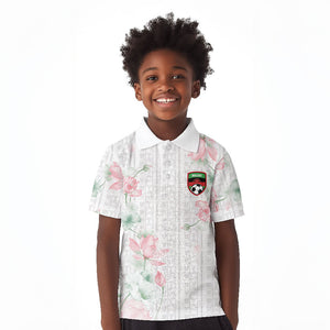 Custom Malawi Lotus Floral Kid Polo Shirt Africa Women’s Football Champion Series 2026