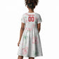Custom Malawi Lotus Floral Kid Short Sleeve Dress Africa Women’s Football Champion Series 2026