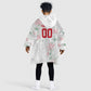Custom Malawi Lotus Floral Kid Wearable Blanket Hoodie Africa Women’s Football Champion Series 2026