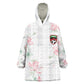 Custom Malawi Lotus Floral Kid Wearable Blanket Hoodie Africa Women’s Football Champion Series 2026