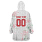 Custom Malawi Lotus Floral Kid Wearable Blanket Hoodie Africa Women’s Football Champion Series 2026