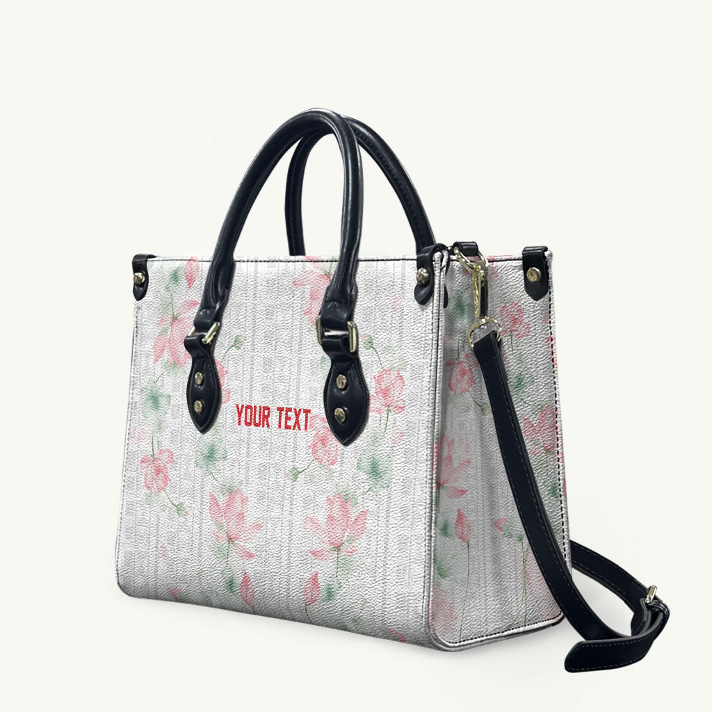 Custom Malawi Lotus Floral Leather Bag Africa Women’s Football Champion Series 2026