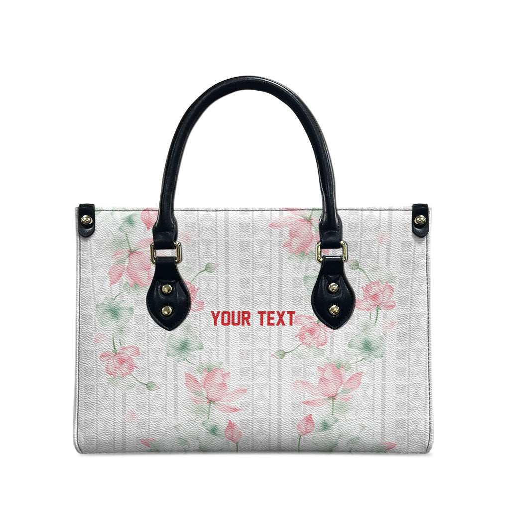 Custom Malawi Lotus Floral Leather Bag Africa Women’s Football Champion Series 2026