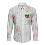 Custom Malawi Lotus Floral Long Sleeve Button Shirt Africa Women’s Football Champion Series 2026