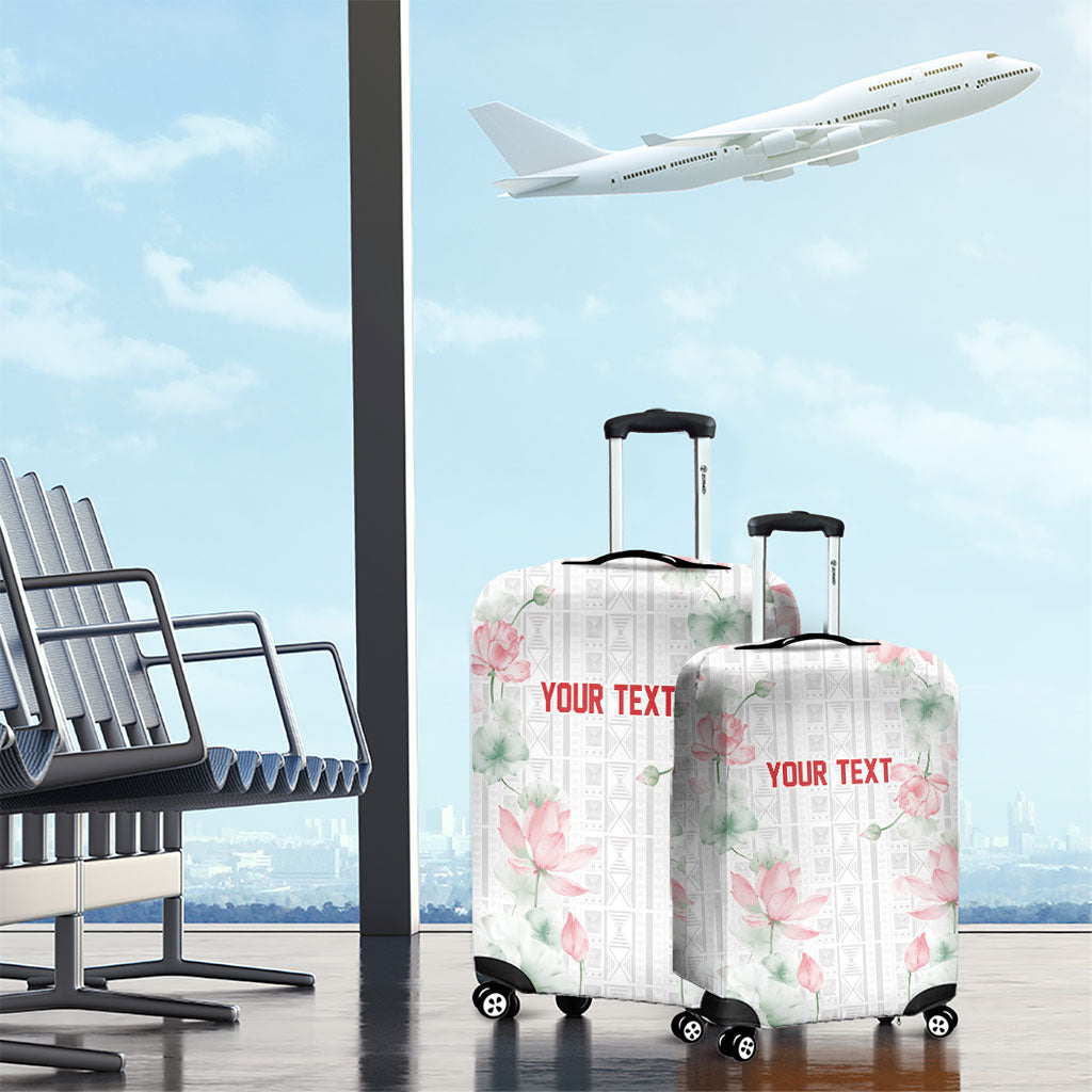 Custom Malawi Lotus Floral Luggage Cover Africa Women’s Football Champion Series 2026