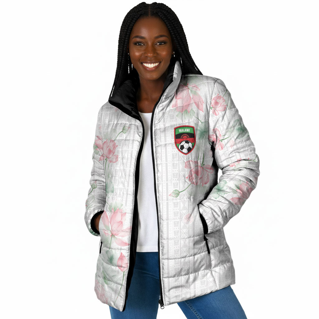 Custom Malawi Lotus Floral Padded Jacket Africa Women’s Football Champion Series 2026