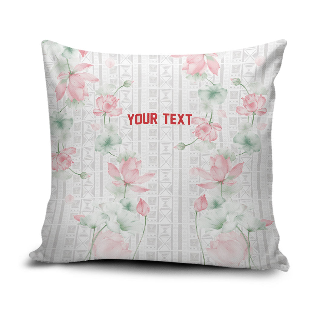 Custom Malawi Lotus Floral Pillow Cover Africa Women’s Football Champion Series 2026