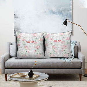 Custom Malawi Lotus Floral Pillow Cover Africa Women’s Football Champion Series 2026