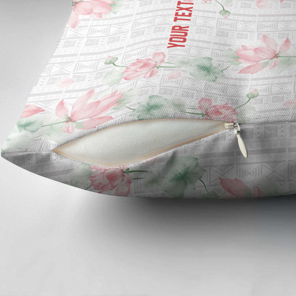 Custom Malawi Lotus Floral Pillow Cover Africa Women’s Football Champion Series 2026