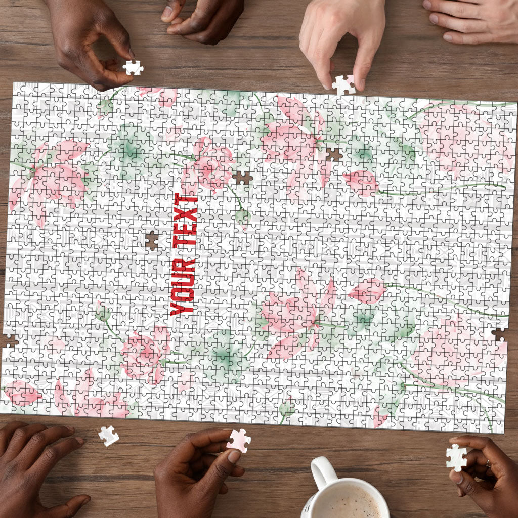 Custom Malawi Lotus Floral Puzzle Africa Women’s Football Champion Series 2026