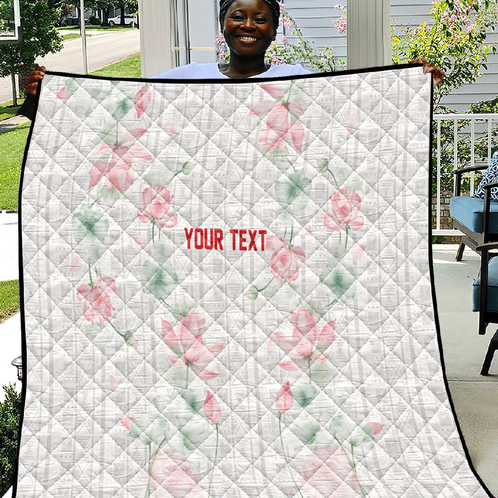Custom Malawi Lotus Floral Quilt Africa Women’s Football Champion Series 2026