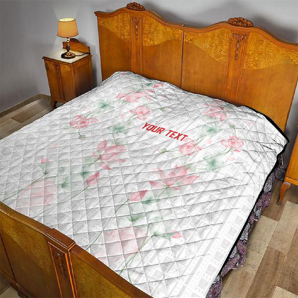 Custom Malawi Lotus Floral Quilt Africa Women’s Football Champion Series 2026