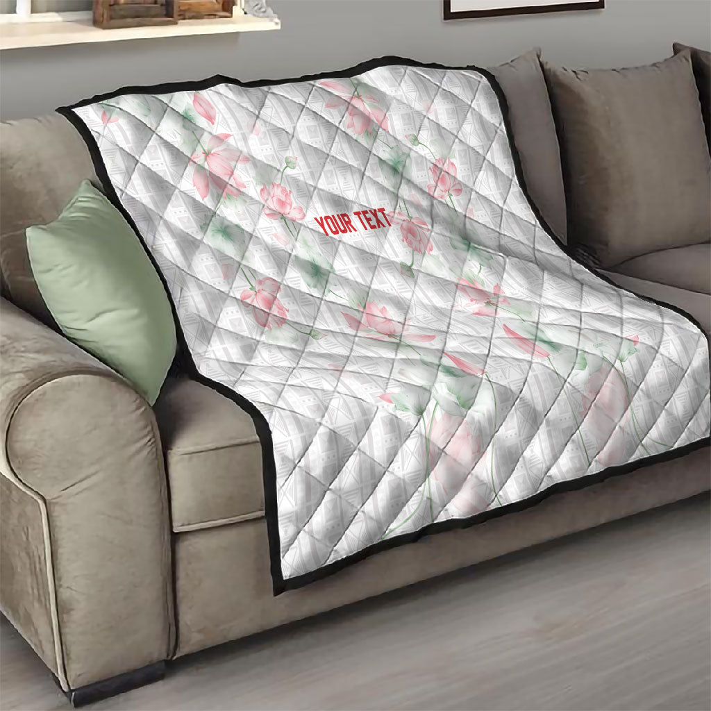 Custom Malawi Lotus Floral Quilt Africa Women’s Football Champion Series 2026