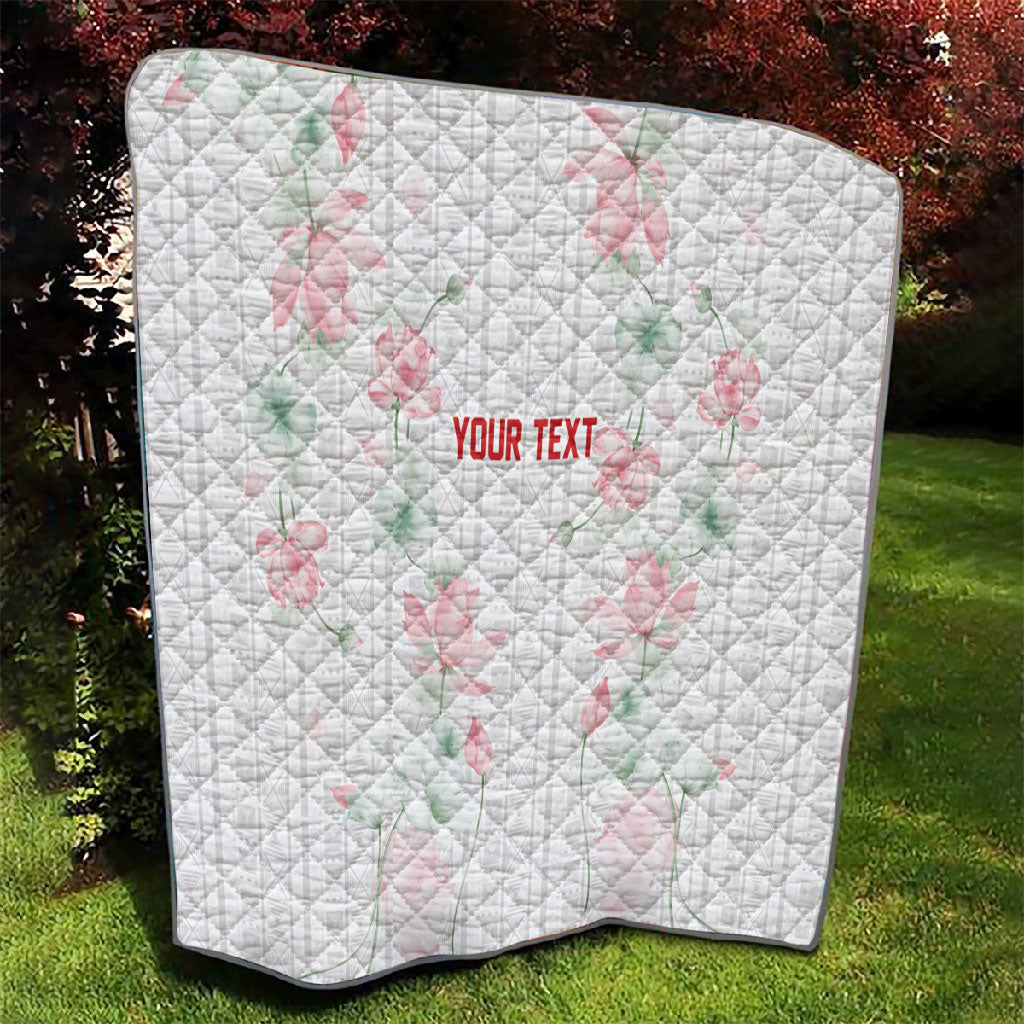 Custom Malawi Lotus Floral Quilt Africa Women’s Football Champion Series 2026