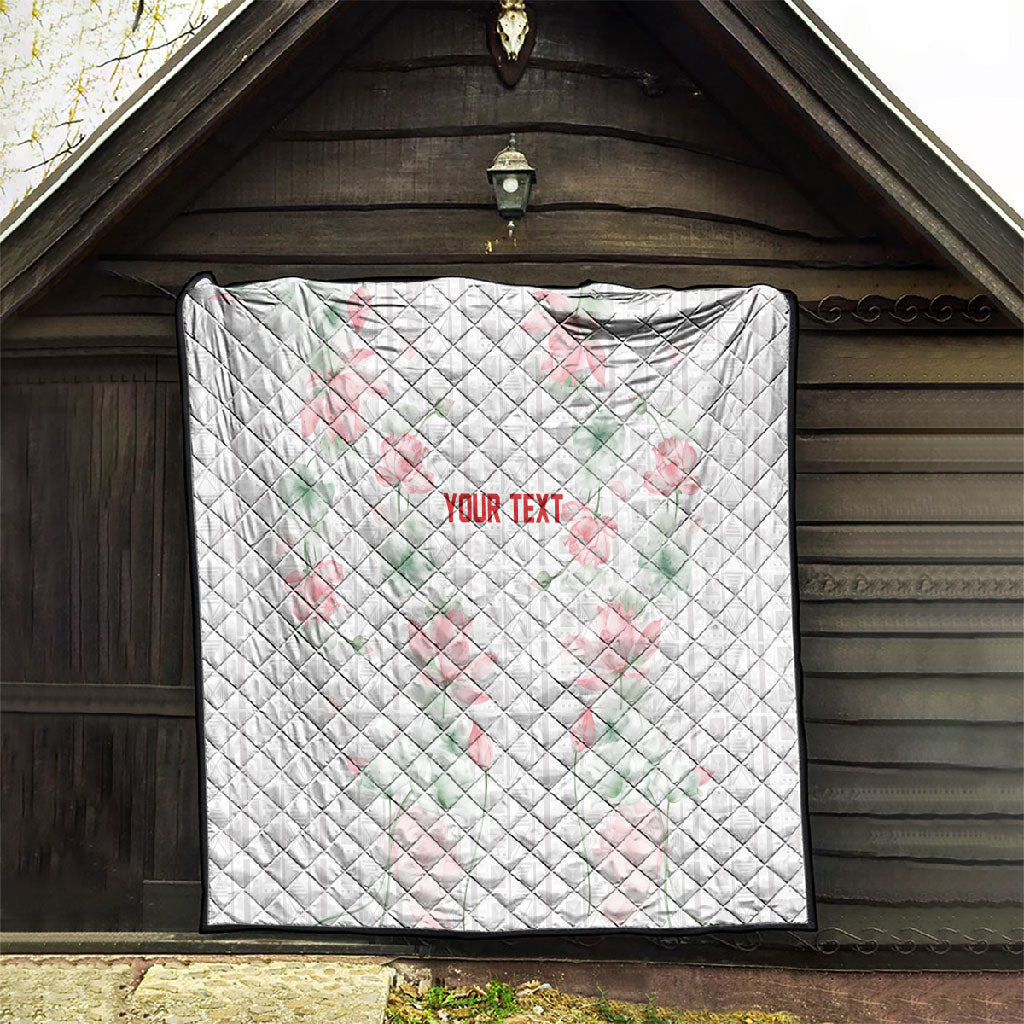 Custom Malawi Lotus Floral Quilt Africa Women’s Football Champion Series 2026