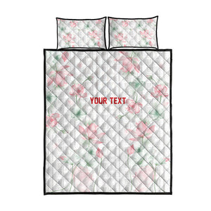 Custom Malawi Lotus Floral Quilt Bed Set Africa Women’s Football Champion Series 2026