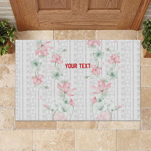 Custom Malawi Lotus Floral Rubber Doormat Africa Women’s Football Champion Series 2026