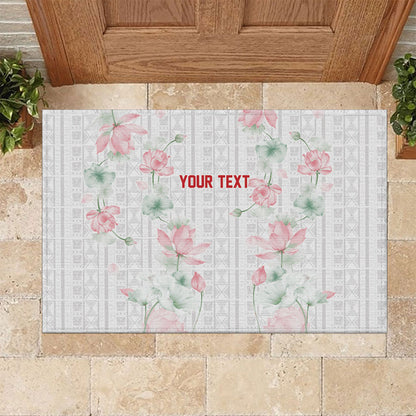 Custom Malawi Lotus Floral Rubber Doormat Africa Women’s Football Champion Series 2026