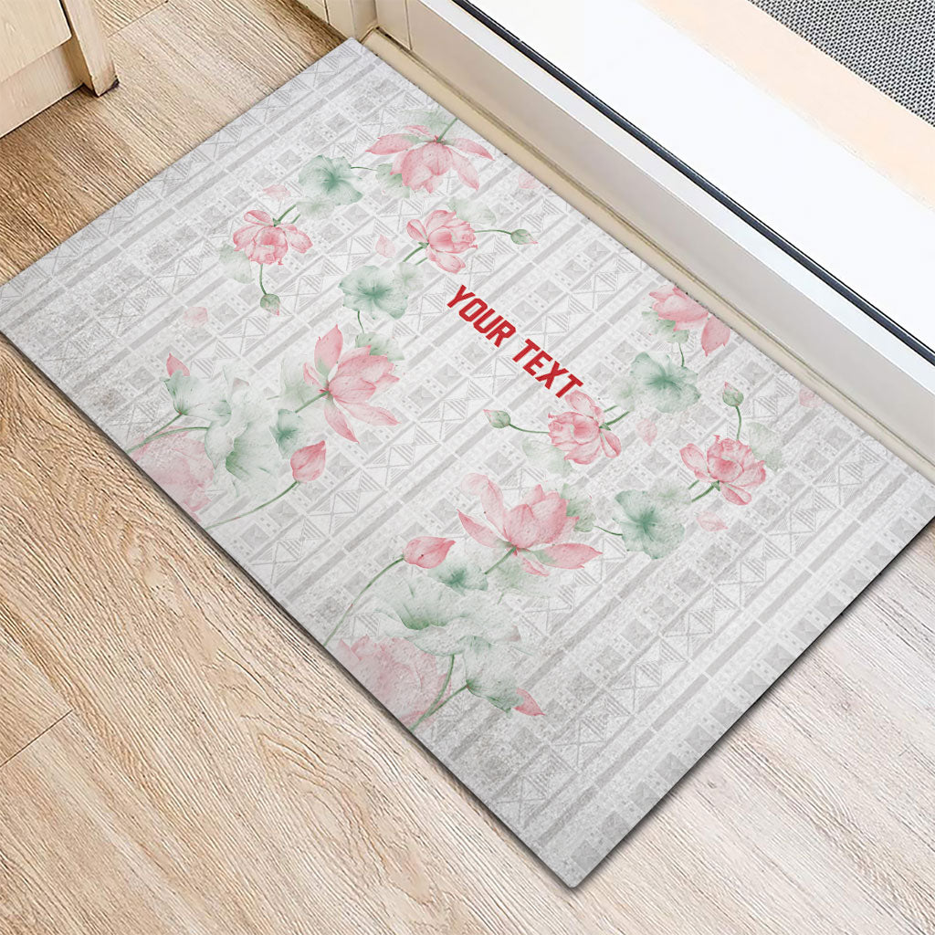 Custom Malawi Lotus Floral Rubber Doormat Africa Women’s Football Champion Series 2026