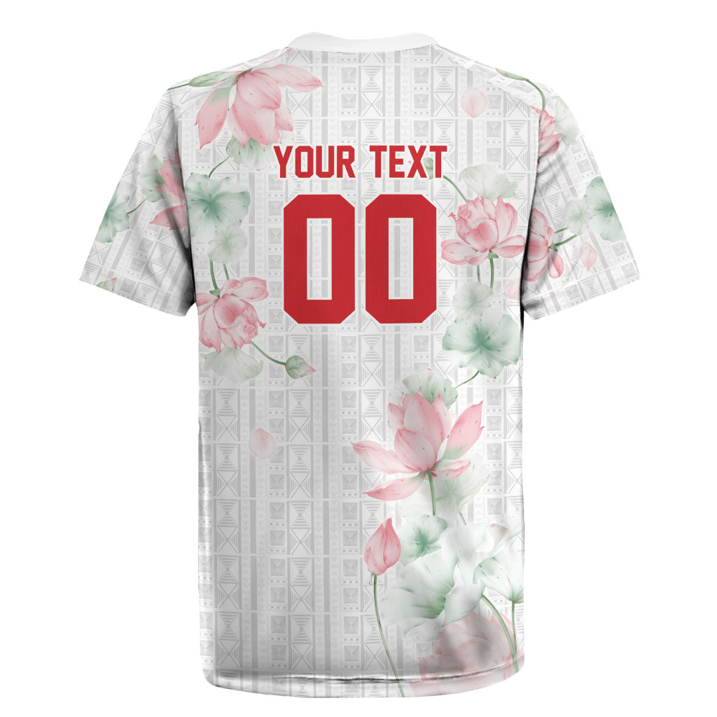 Custom Malawi Lotus Floral Rugby Jersey Africa Women’s Football Champion Series 2026