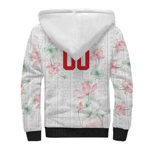 Custom Malawi Lotus Floral Sherpa Hoodie Africa Women’s Football Champion Series 2026