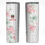 Custom Malawi Lotus Floral Skinny Tumbler Africa Women’s Football Champion Series 2026