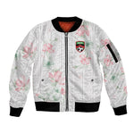 Custom Malawi Lotus Floral Sleeve Zip Bomber Jacket Africa Women’s Football Champion Series 2026