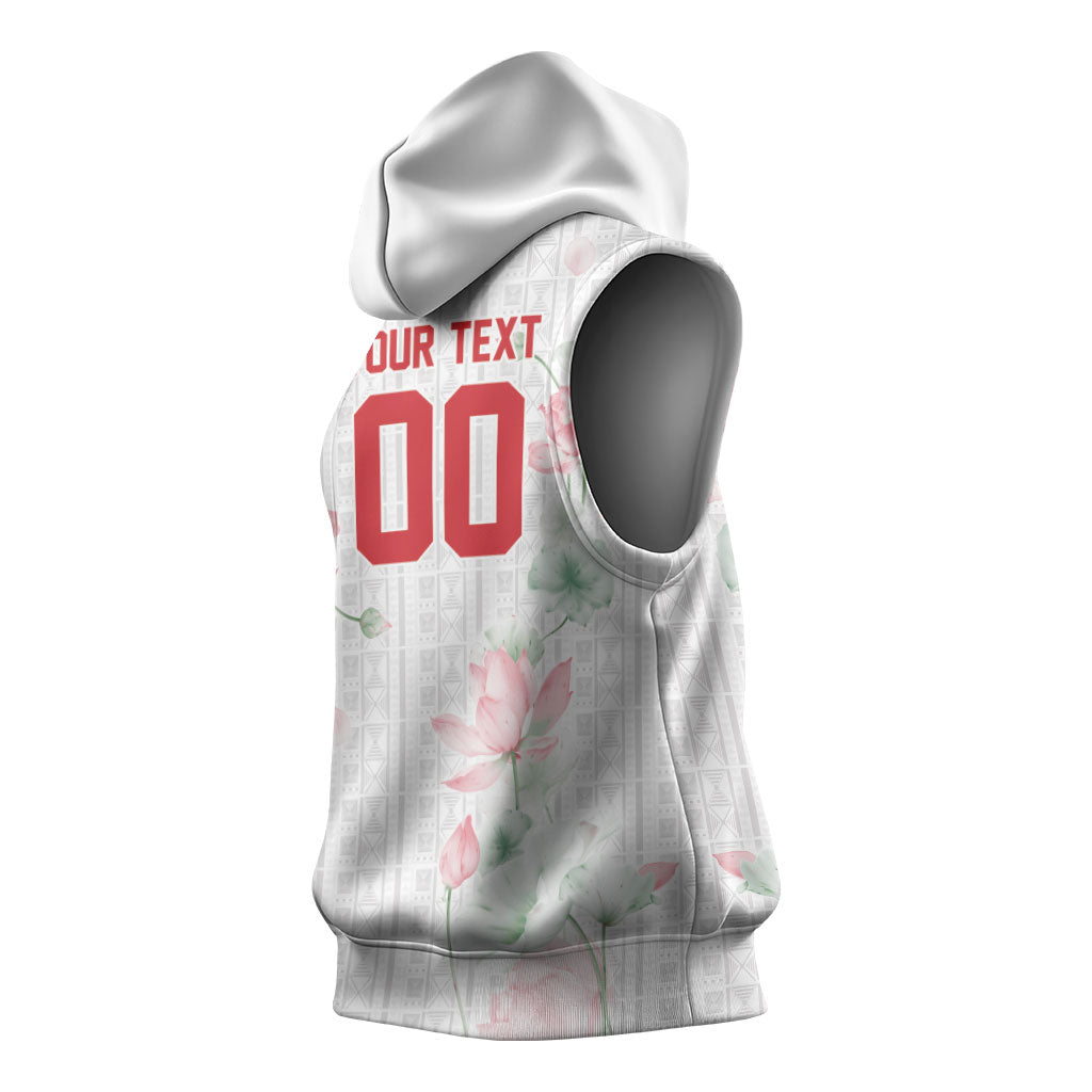 Custom Malawi Lotus Floral Sleeveless Hoodie Africa Women’s Football Champion Series 2026