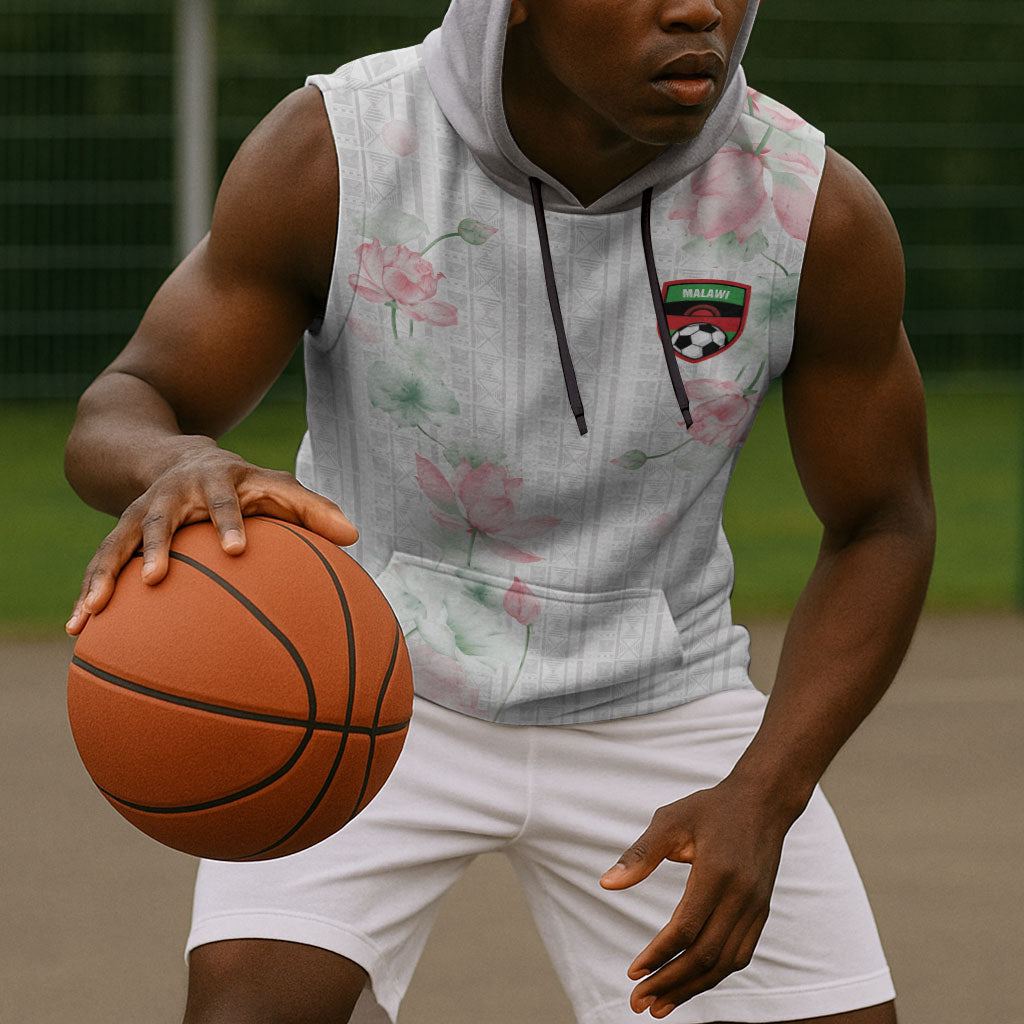 Custom Malawi Lotus Floral Sleeveless Hoodie Africa Women’s Football Champion Series 2026