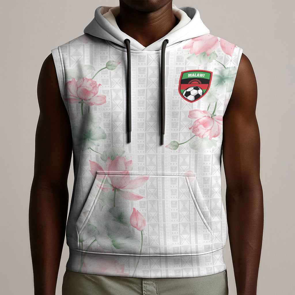 Custom Malawi Lotus Floral Sleeveless Hoodie Africa Women’s Football Champion Series 2026