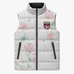 Custom Malawi Lotus Floral Sleeveless Puffer Jacket Africa Women’s Football Champion Series 2026