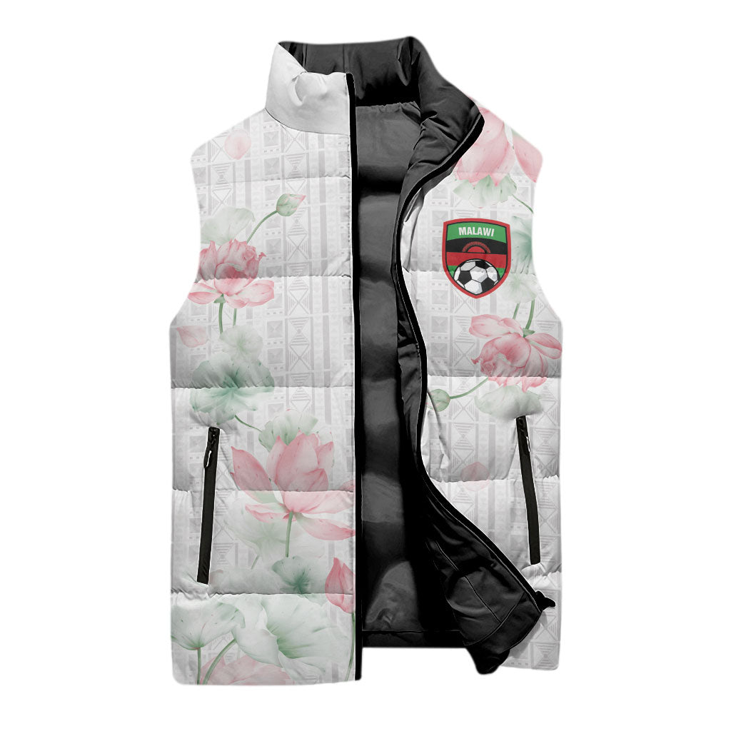Custom Malawi Lotus Floral Sleeveless Puffer Jacket Africa Women’s Football Champion Series 2026