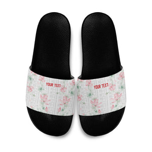 Custom Malawi Lotus Floral Slide Sandals Africa Women’s Football Champion Series 2026