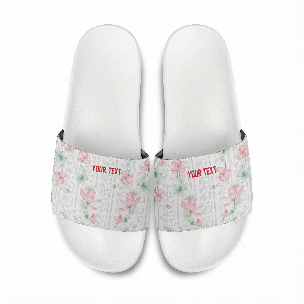 Custom Malawi Lotus Floral Slide Sandals Africa Women’s Football Champion Series 2026