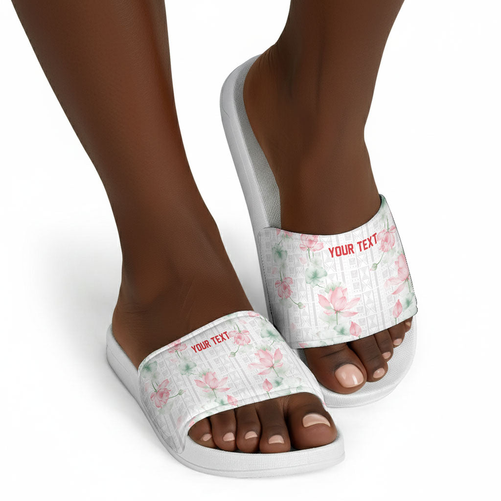 Custom Malawi Lotus Floral Slide Sandals Africa Women’s Football Champion Series 2026