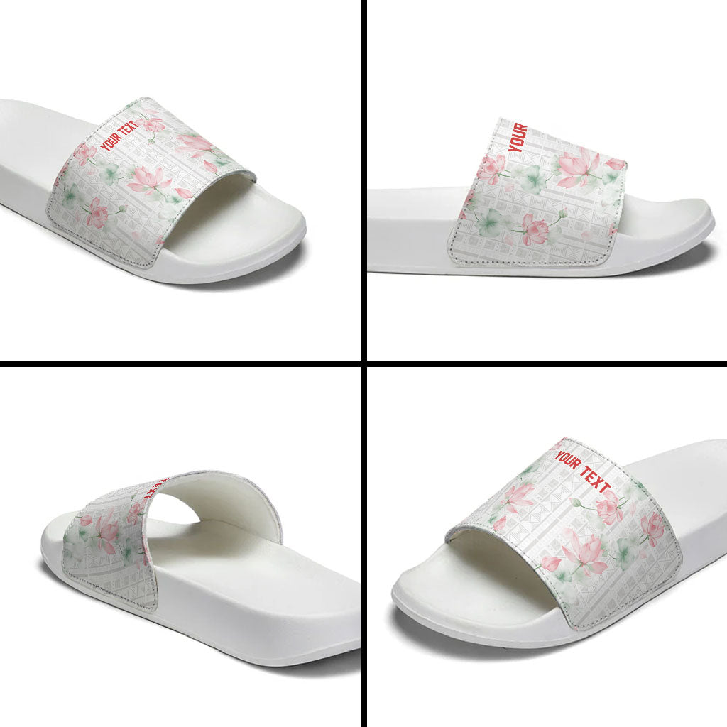 Custom Malawi Lotus Floral Slide Sandals Africa Women’s Football Champion Series 2026