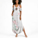 Custom Malawi Lotus Floral Summer Maxi Dress Africa Women’s Football Champion Series 2026