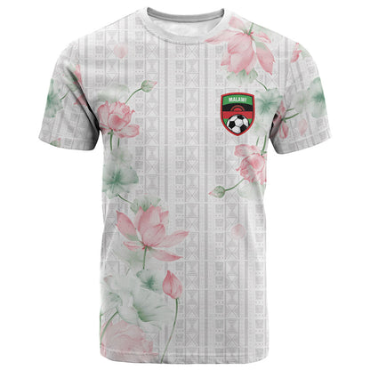 Custom Malawi Lotus Floral T shirt Africa Women’s Football Champion Series 2026