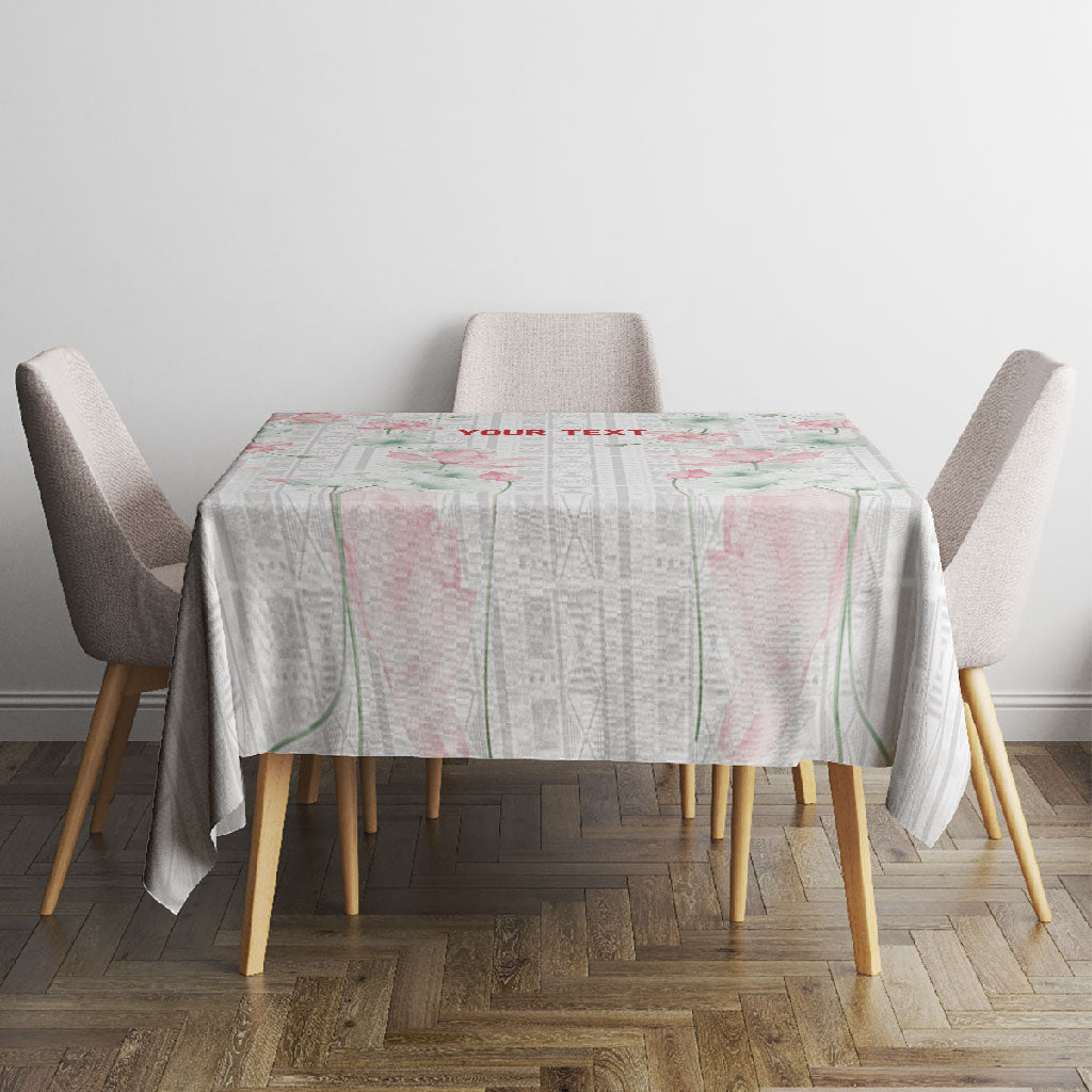 Custom Malawi Lotus Floral Tablecloth Africa Women’s Football Champion Series 2026