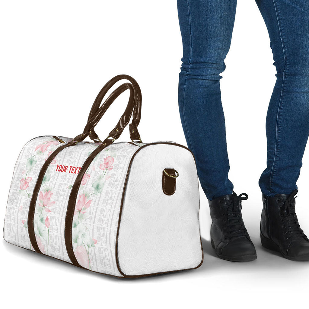 Custom Malawi Lotus Floral Travel Bag Africa Women’s Football Champion Series 2026