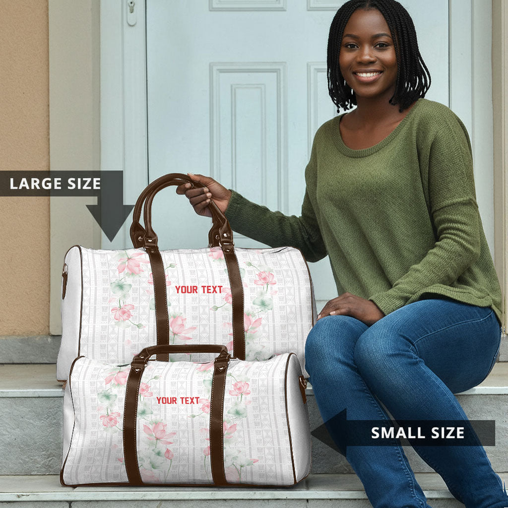 Custom Malawi Lotus Floral Travel Bag Africa Women’s Football Champion Series 2026