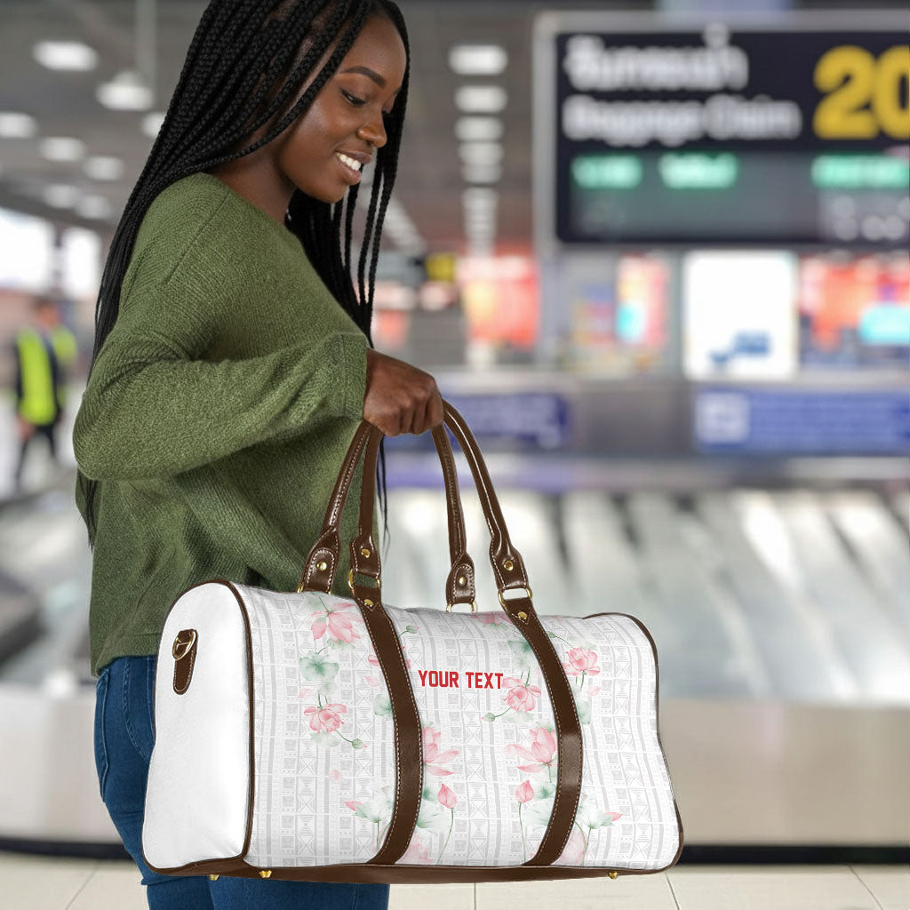Custom Malawi Lotus Floral Travel Bag Africa Women’s Football Champion Series 2026