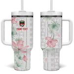 Custom Malawi Lotus Floral Tumbler With Handle Africa Women’s Football Champion Series 2026
