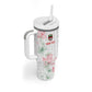 Custom Malawi Lotus Floral Tumbler With Handle Africa Women’s Football Champion Series 2026