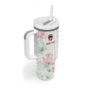 Custom Malawi Lotus Floral Tumbler With Handle Africa Women’s Football Champion Series 2026